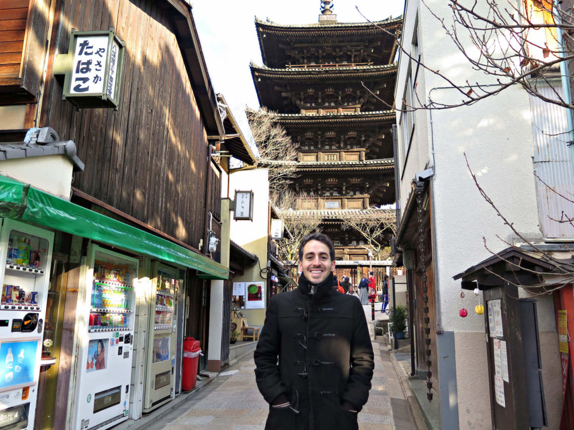 Boutique Japan founder Andres Zuleta Yasaka Pagoda Higashiyama Kyoto