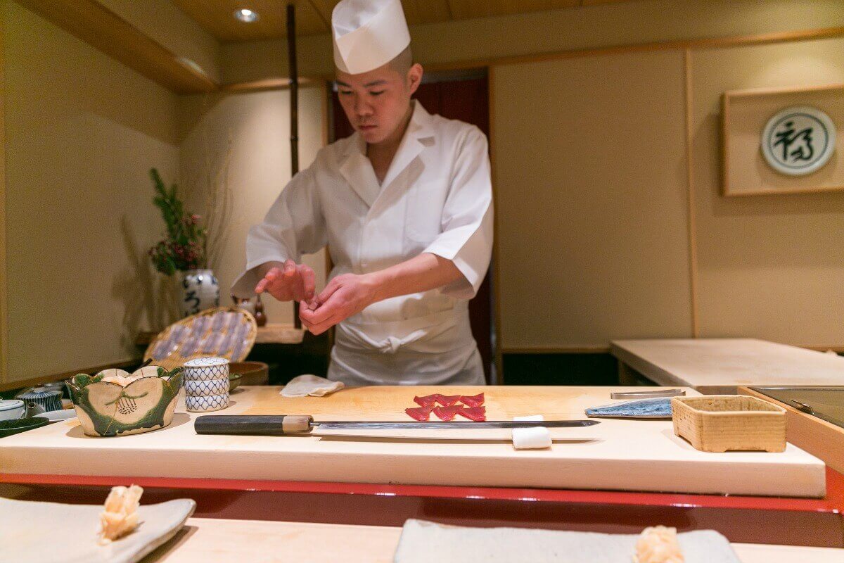 Chef Takao Ishiyama in Tokyo, Japan