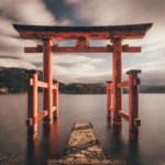 Hakone torii Lake Ashinoko Japan