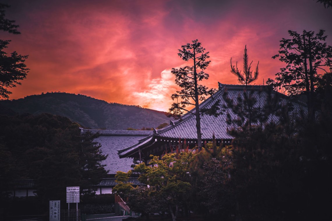 Sunset Kyoto Japan