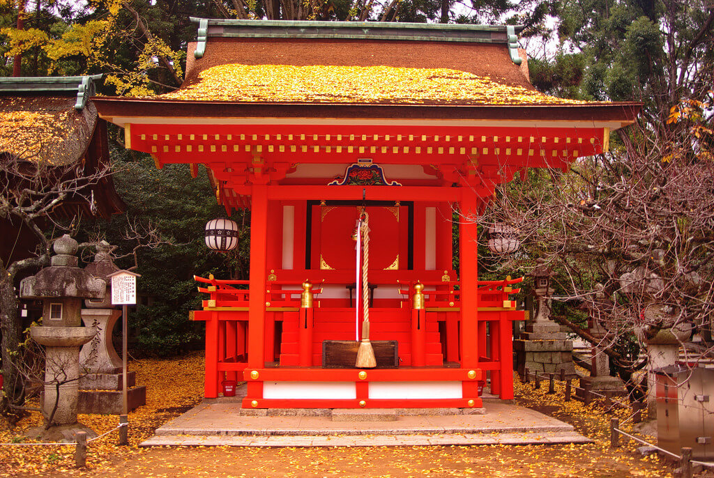 Kitano Tenmangu Shrine in Kyoto, Japan