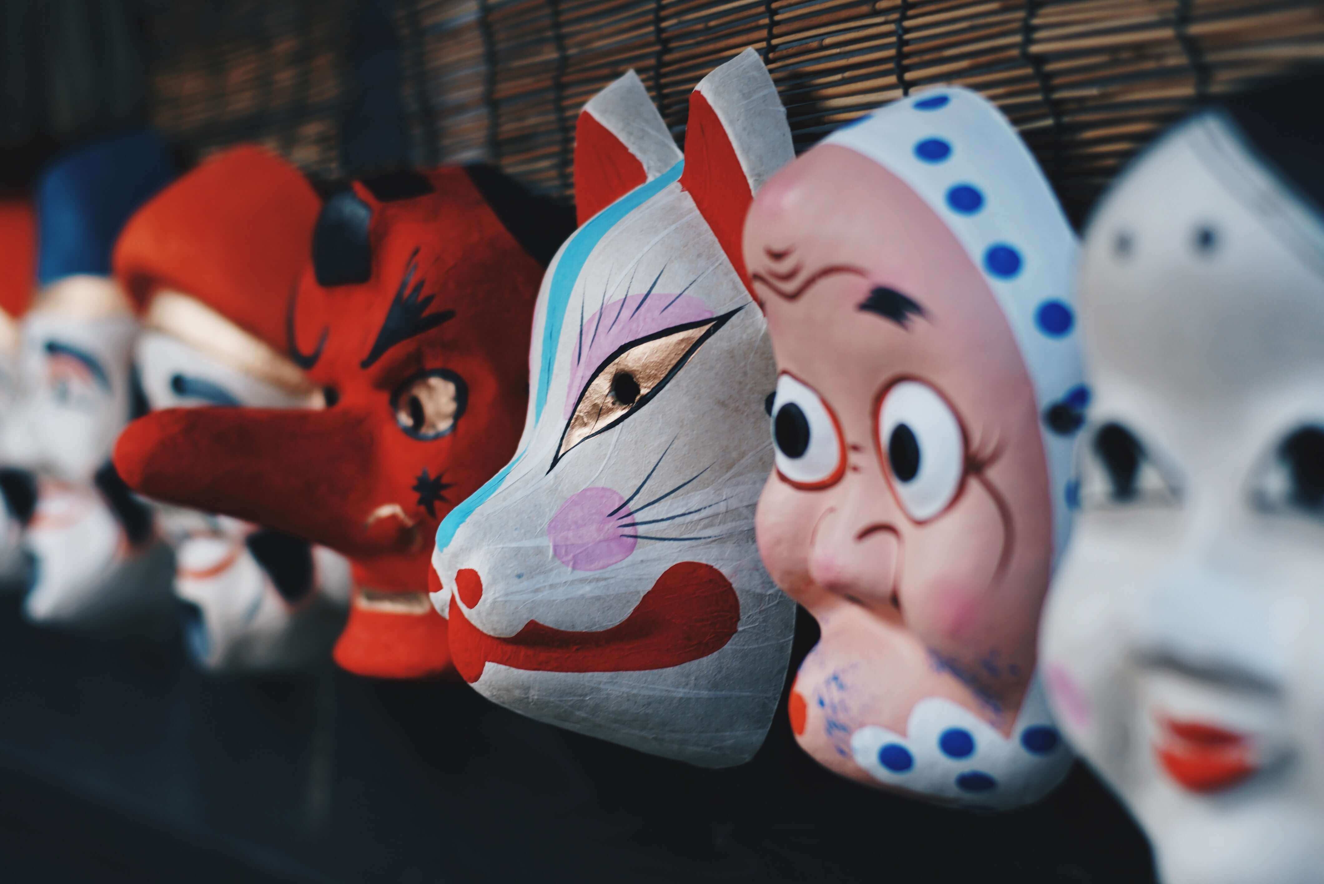 traditional japanese theater masks