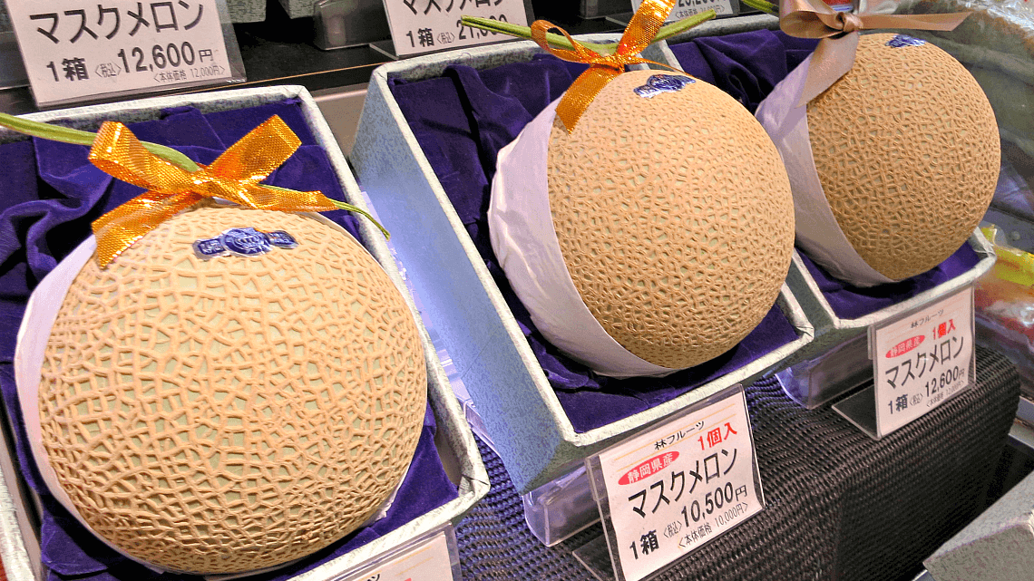 Boutique Japan Featured Travelers Tokyo depachika fruit musk melon